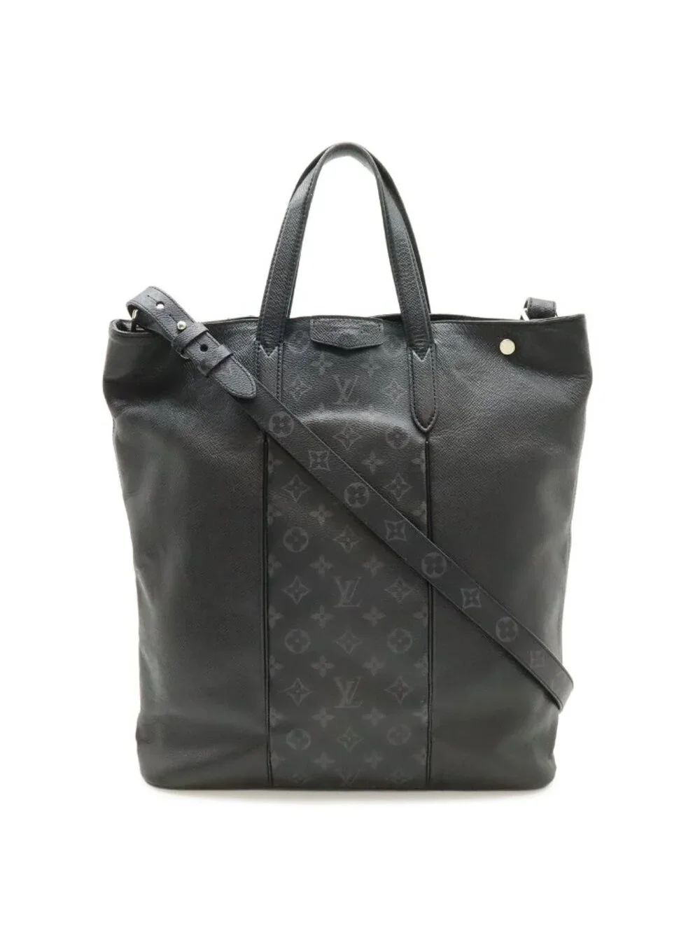 Louis Vuitton Taigarama Monogram Eclipse City Tote Large Long 2-Way Shoulder Bag